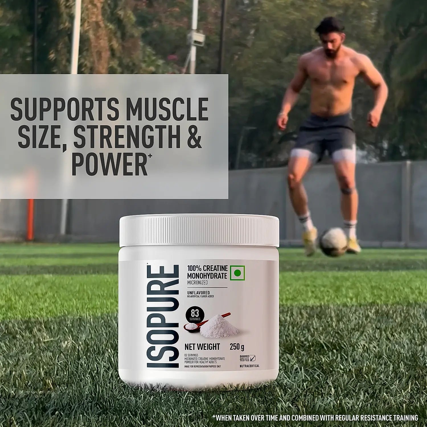 Isopure Creatine Monohydrate Micronized, 250g - 83 servings - Isopure