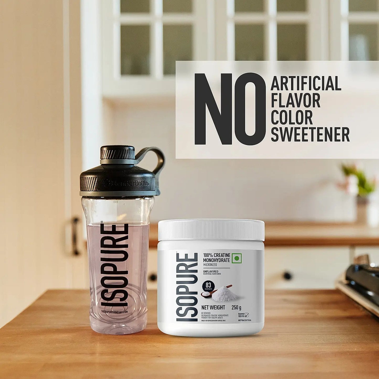 Isopure Creatine Monohydrate Micronized, 250g - 83 servings - Isopure