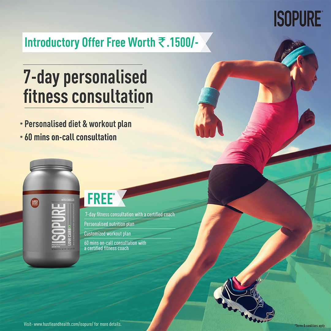 Isopure Low Carb Whey Protein Isolate Powder 4.4 lbs, 2 kg, Dutch Chocolate - NutraCore