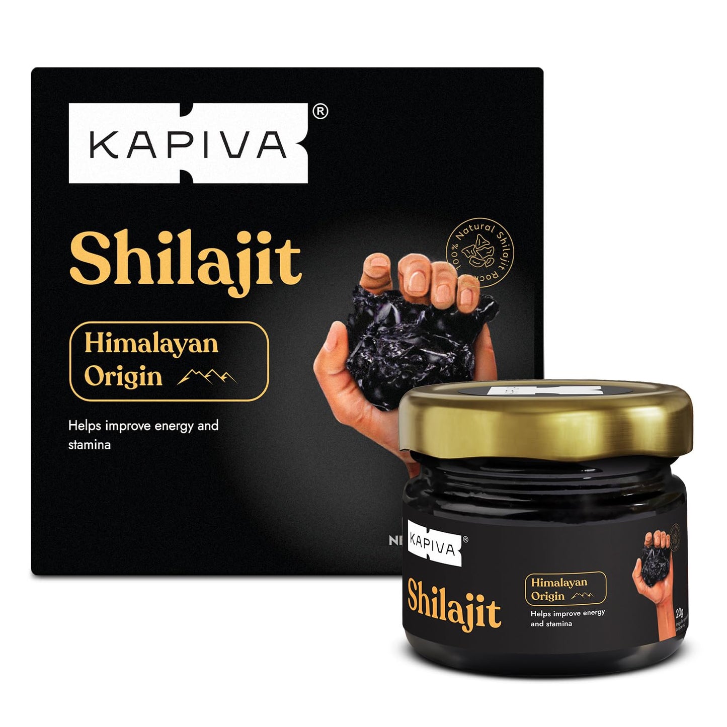 Kapiva Himalayan Shilajit Resin - 20G - Kapiva