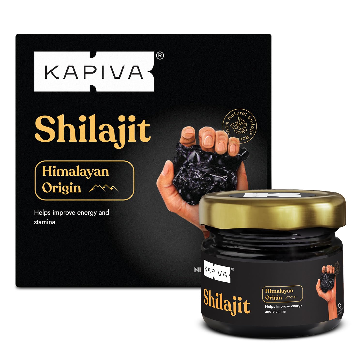 Kapiva Himalayan Shilajit Resin - 20G - Kapiva