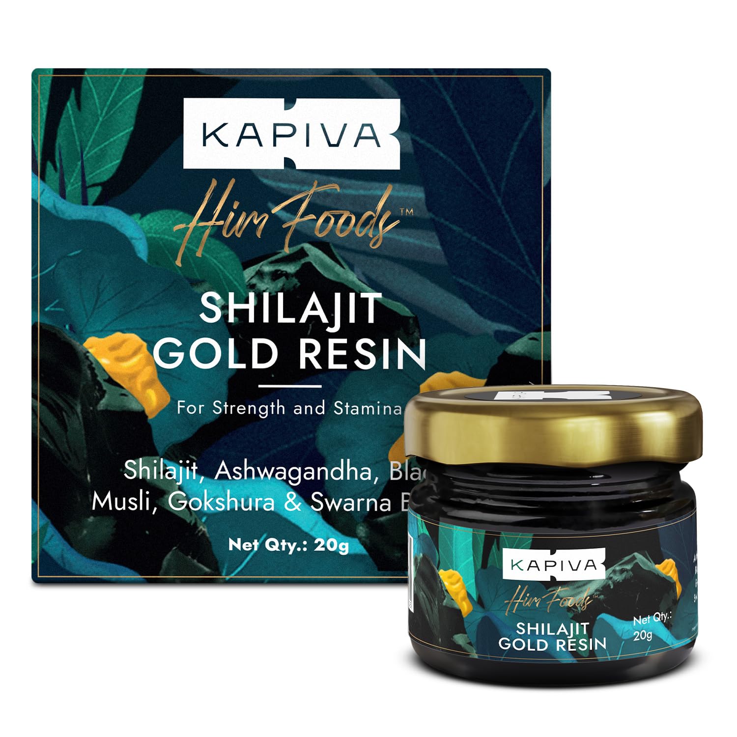 Kapiva Shilajit Gold Resin - 20g - 40 Servings - Kapiva