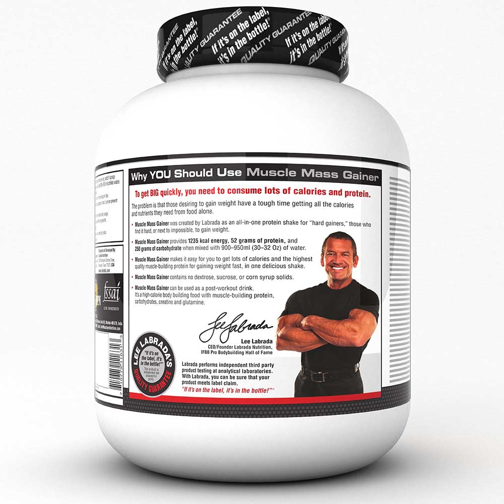 Labrada Muscle Mass Gainer, 3 kg, Chocolate - Labrada
