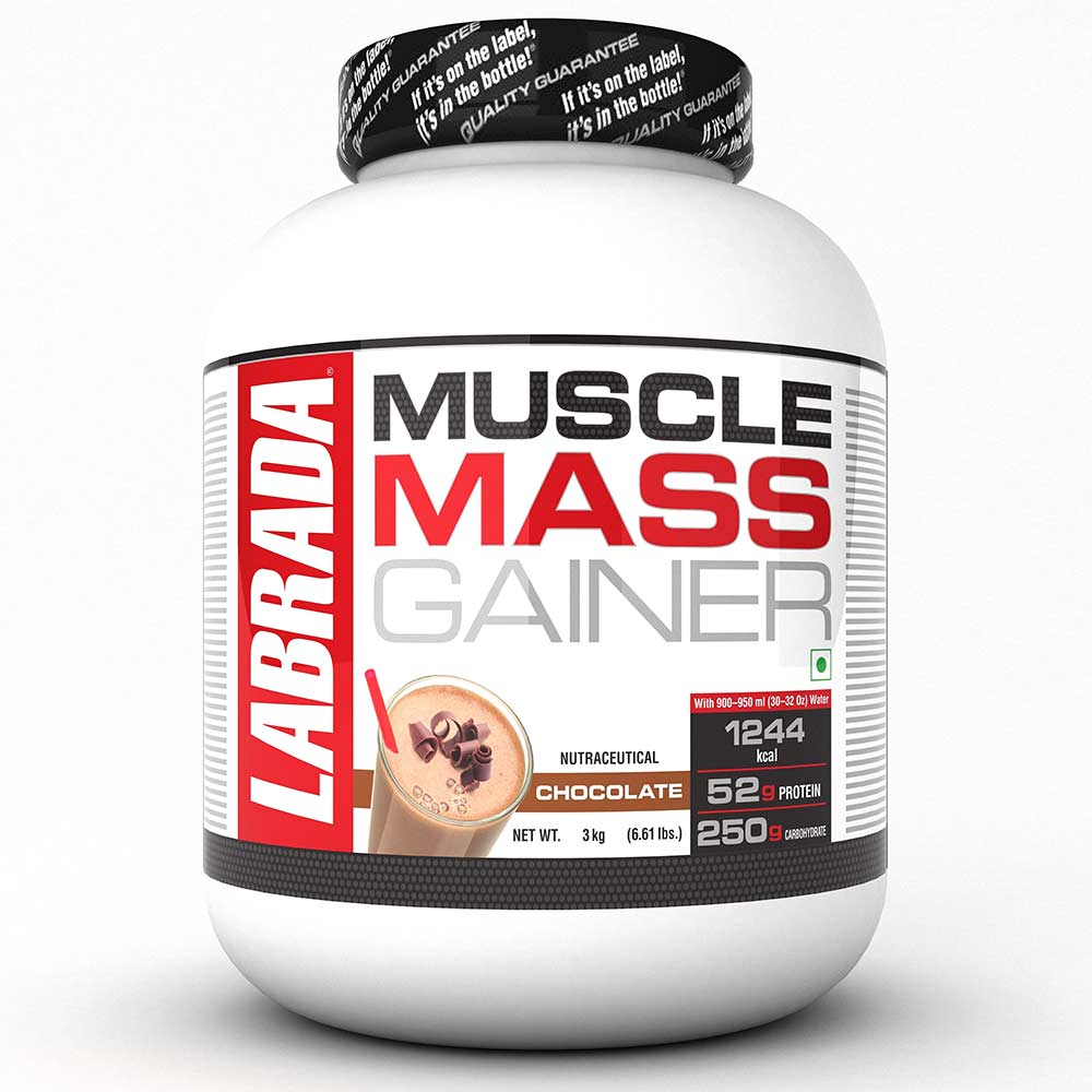 Labrada Muscle Mass Gainer, 3 kg, Chocolate - Labrada