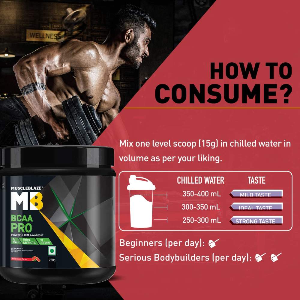 MuscleBlaze BCAA Pro Essential Amino Acids - Muscleblaze