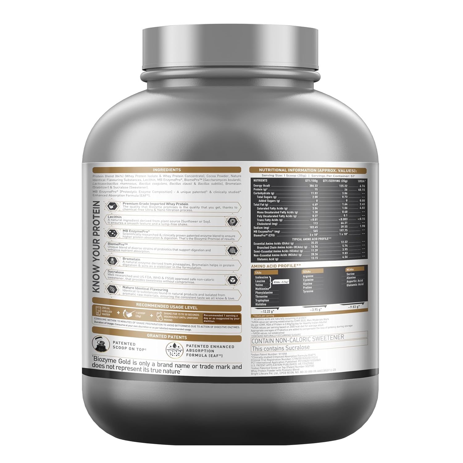 MuscleBlaze Biozyme Gold Whey - Muscleblaze