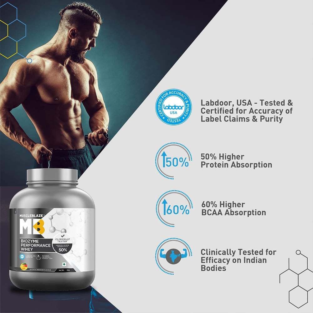 MuscleBlaze Biozyme Performance Whey - Muscleblaze