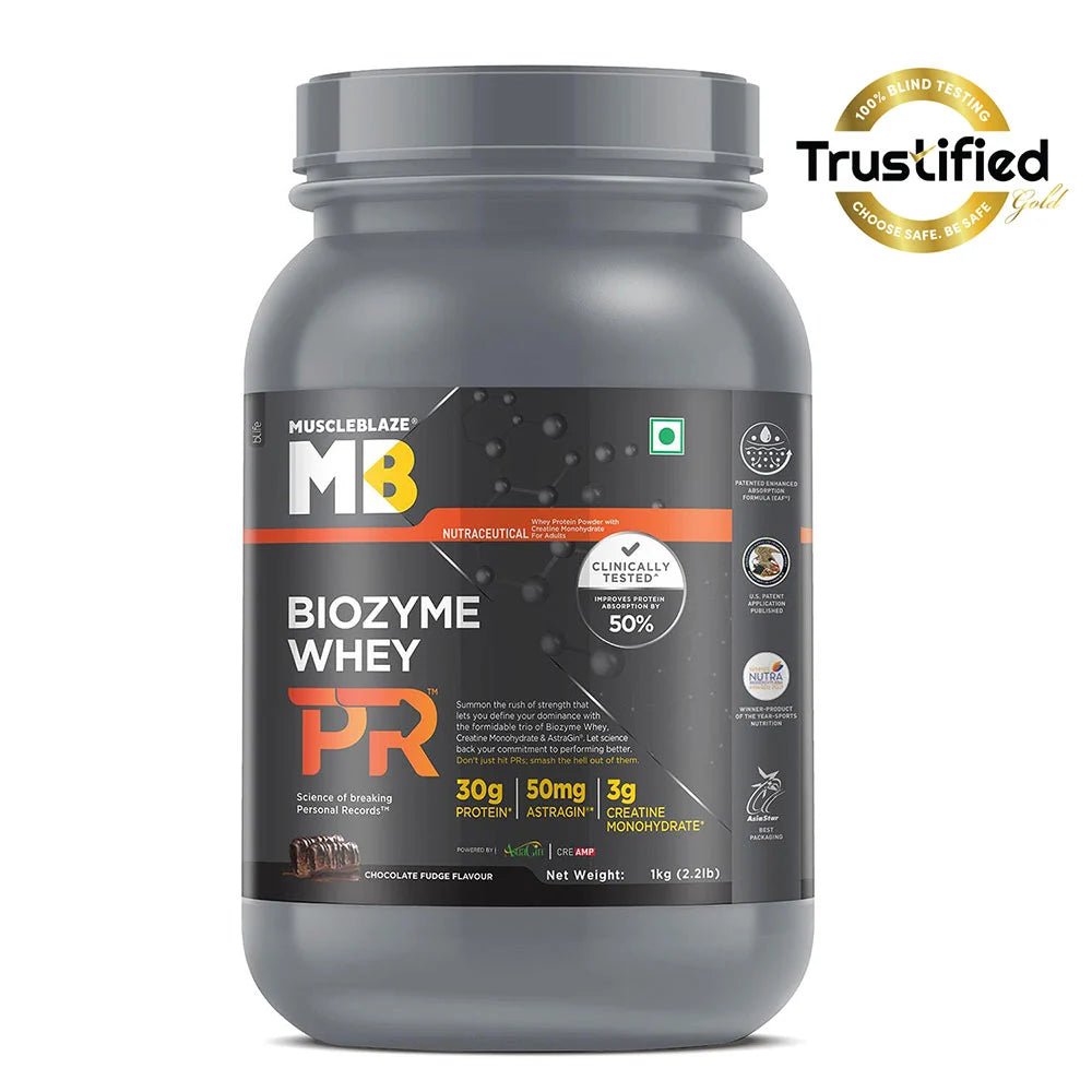 MuscleBlaze Biozyme Whey PR, 1 kg - MuscleBlaze