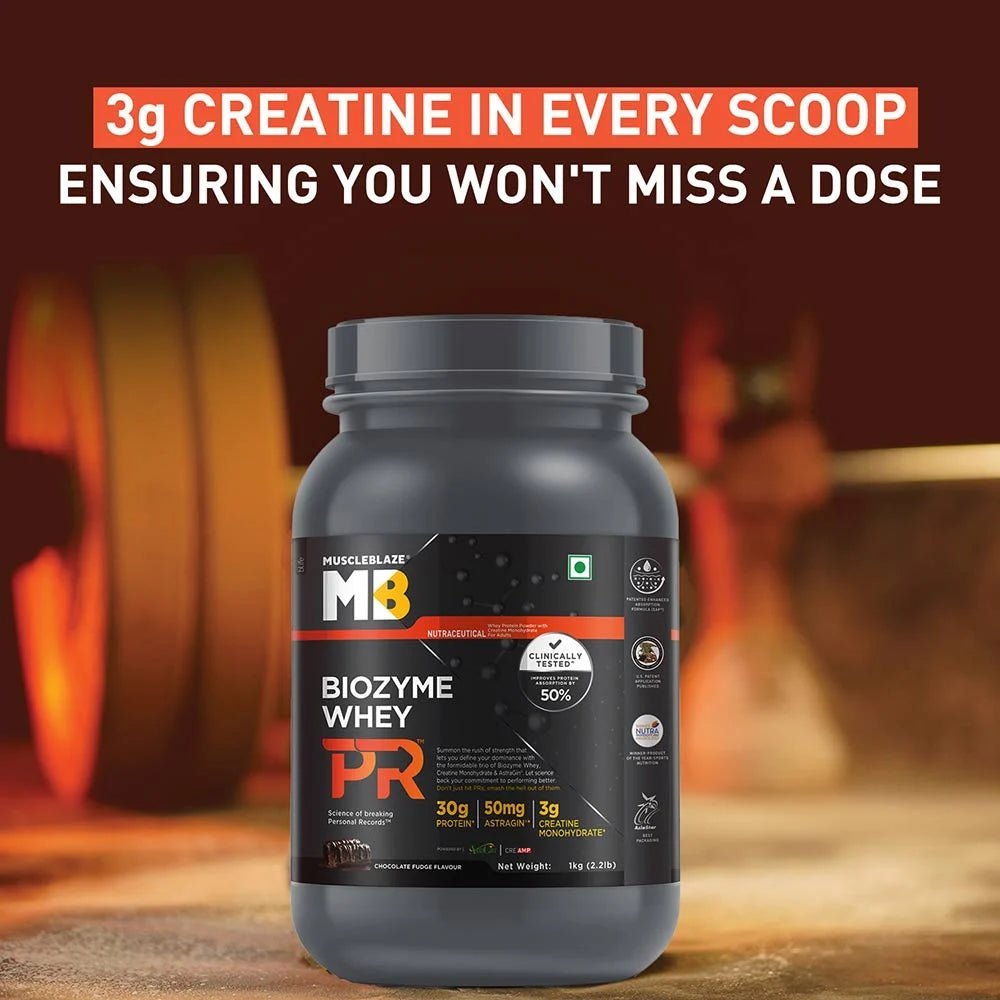MuscleBlaze Biozyme Whey PR, 1 kg - MuscleBlaze