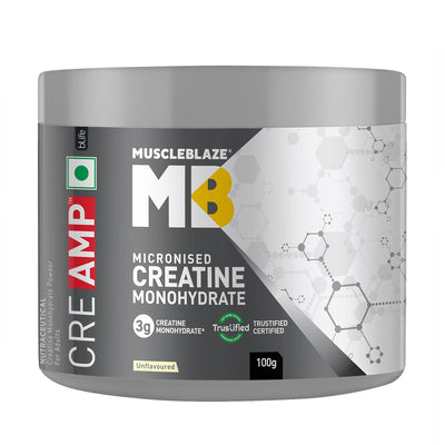 MuscleBlaze Creatine Monohydrate CreAMP, 100 g - Muscleblaze