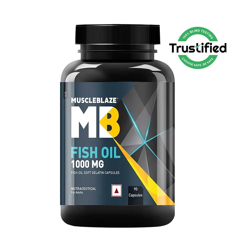 MuscleBlaze Omega 3 Fish Oil (1000 mg) - Muscleblaze