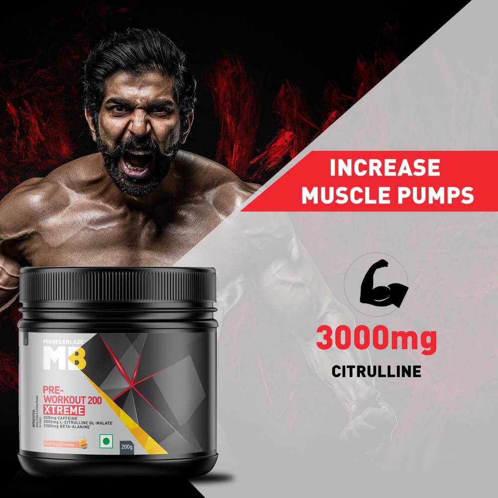 MuscleBlaze PRE Workout 200 Xtreme - Muscleblaze