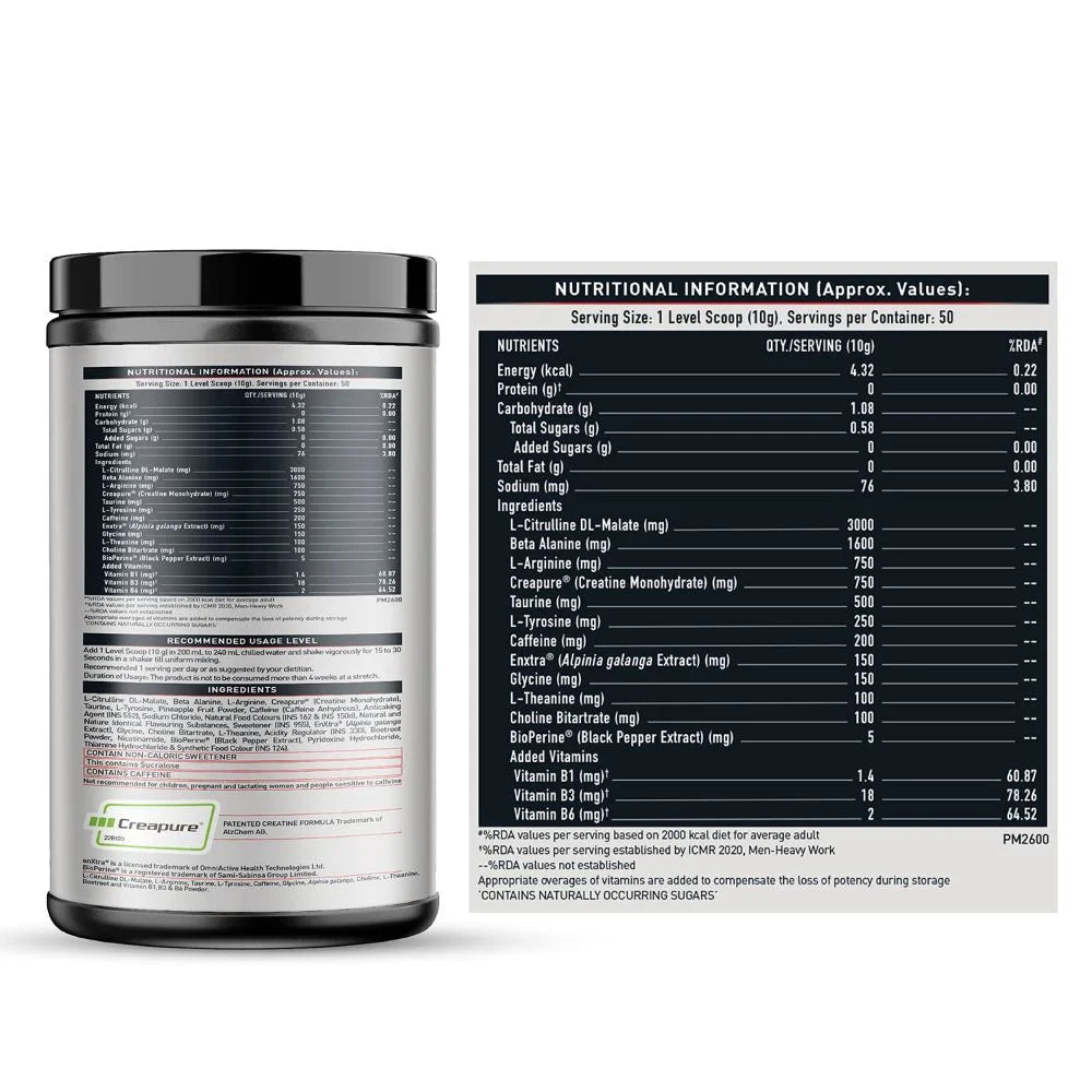 MuscleBlaze Pre Workout WrathX - Muscleblaze