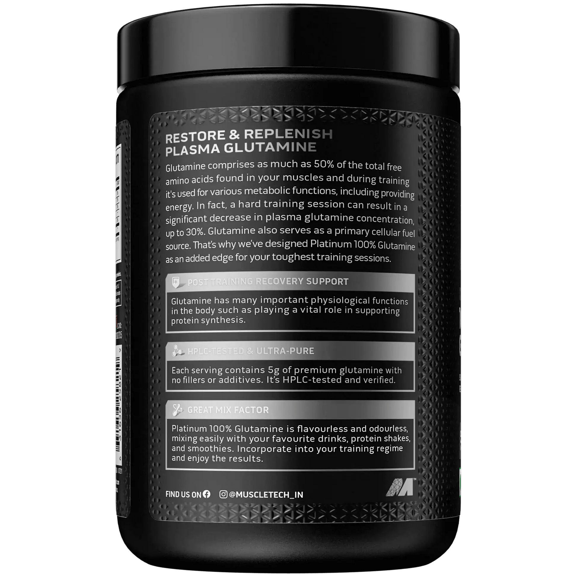 Muscletech™ Platinum 100% Glutamine - Muscletech