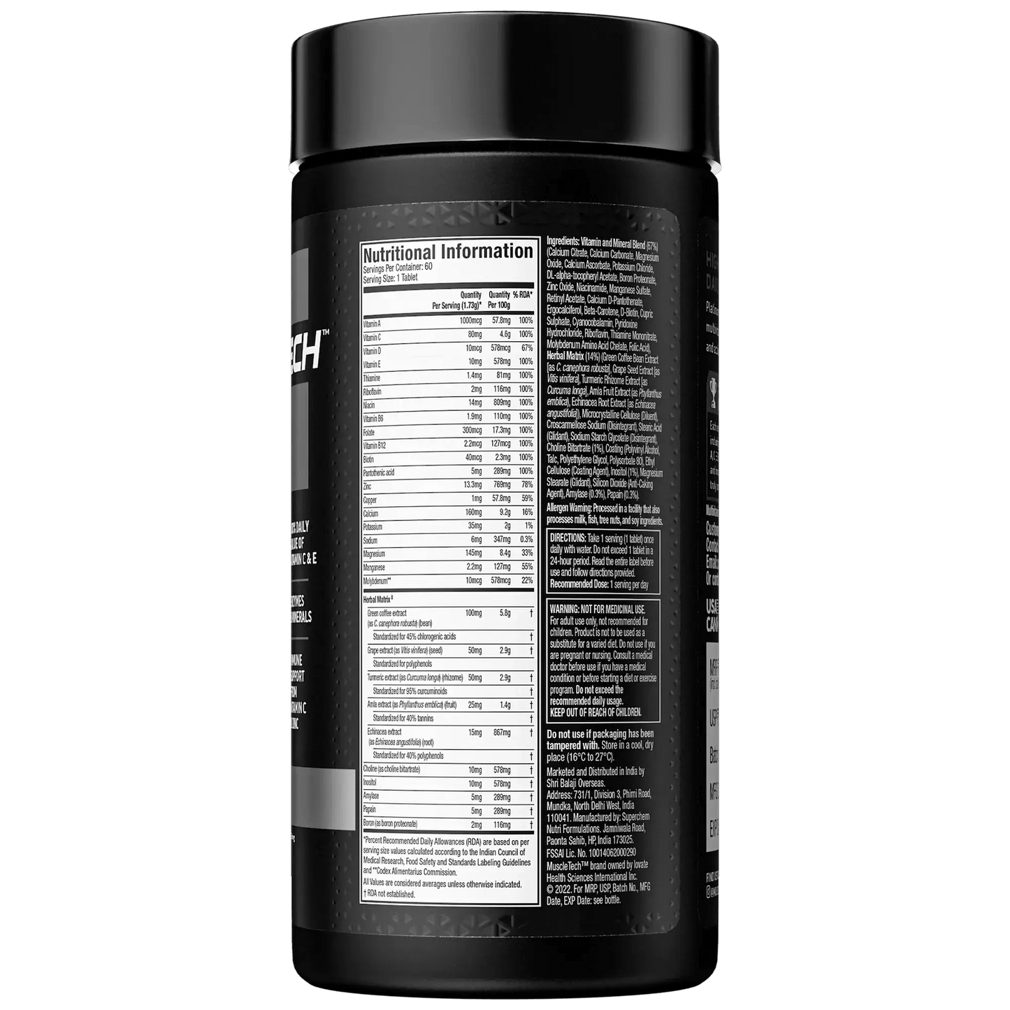 Muscletech™ Platinum Multivitamin - Muscletech