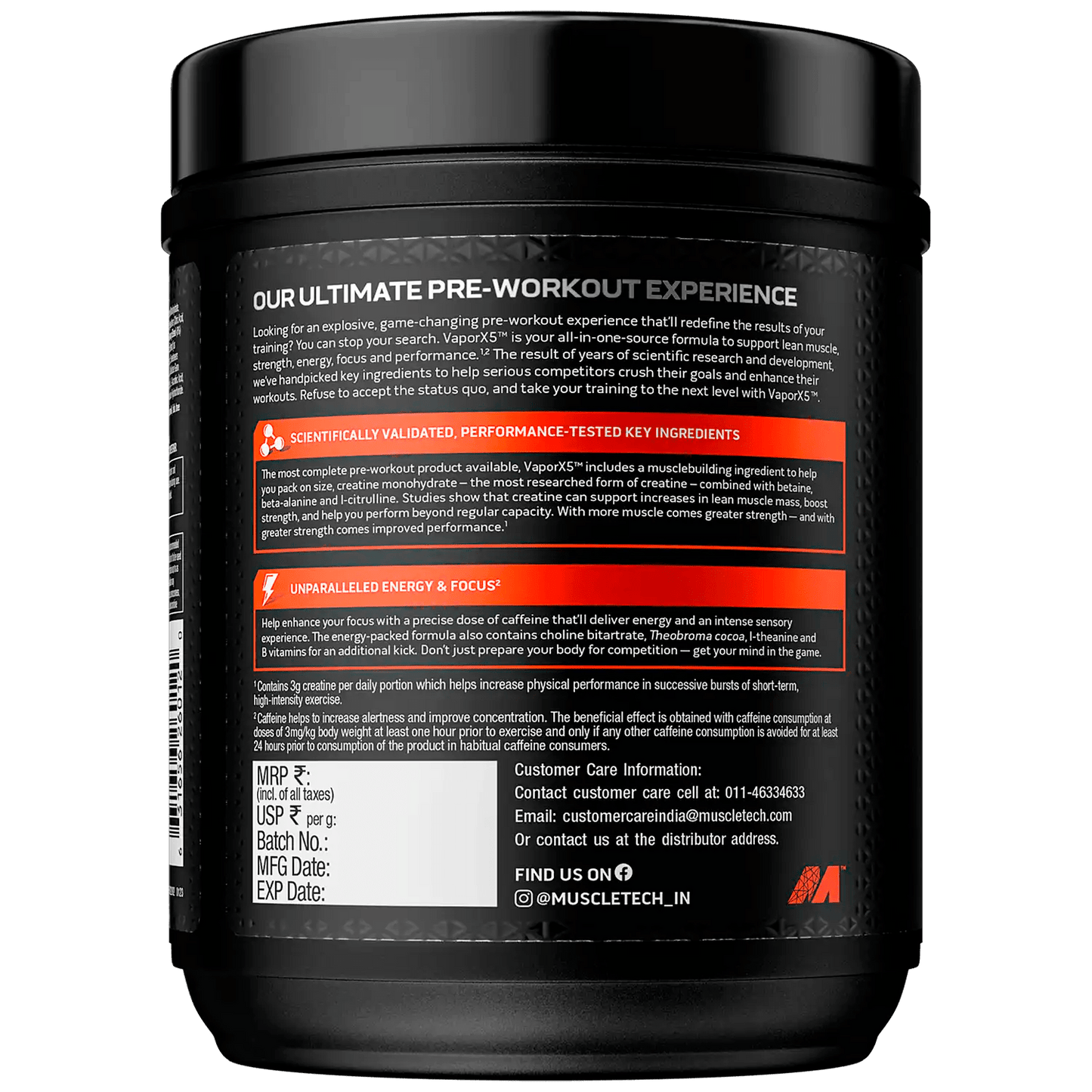 Muscletech™ VaporX5 | Next Gen Pre-Workout Powder - Muscletech