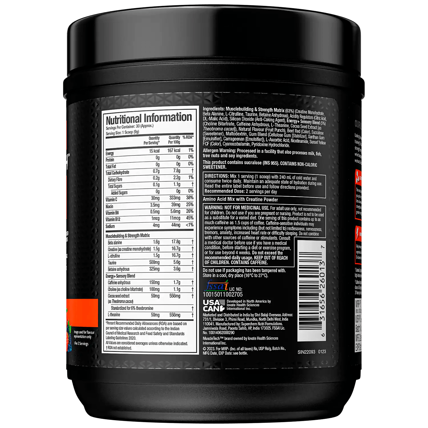 Muscletech™ VaporX5 | Next Gen Pre-Workout Powder - Muscletech