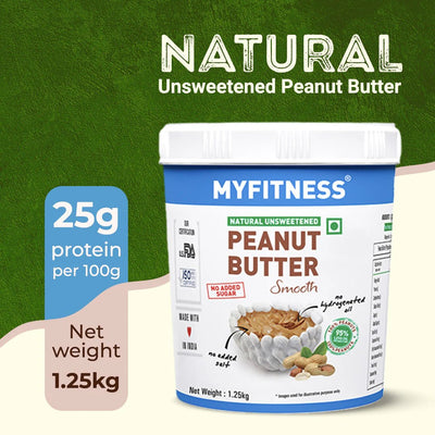 MYFITNESS Natural Peanut Butter | 25g Protein - MyFitness