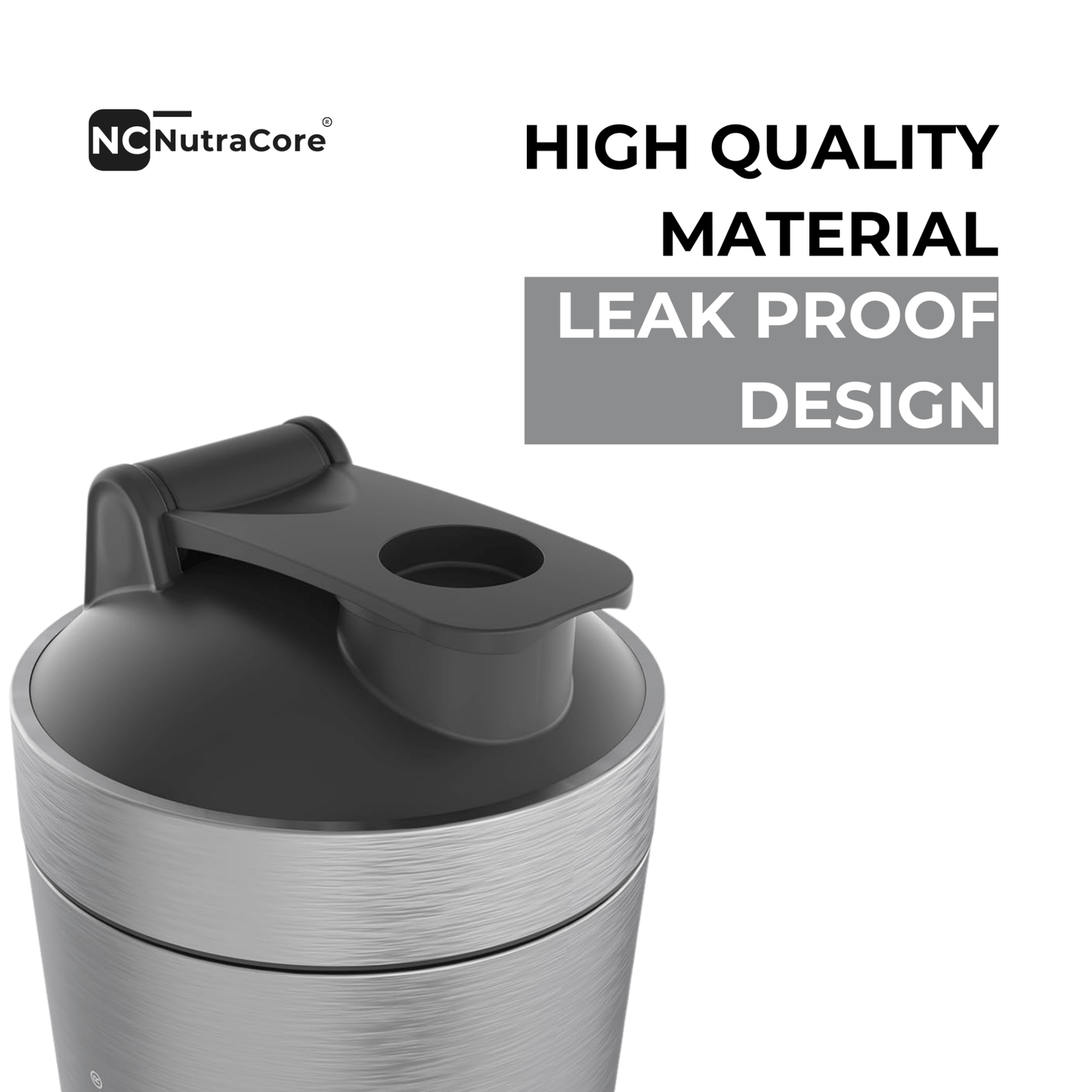 NutraCore Stainless Steel Shaker 750 ml - NutraCore