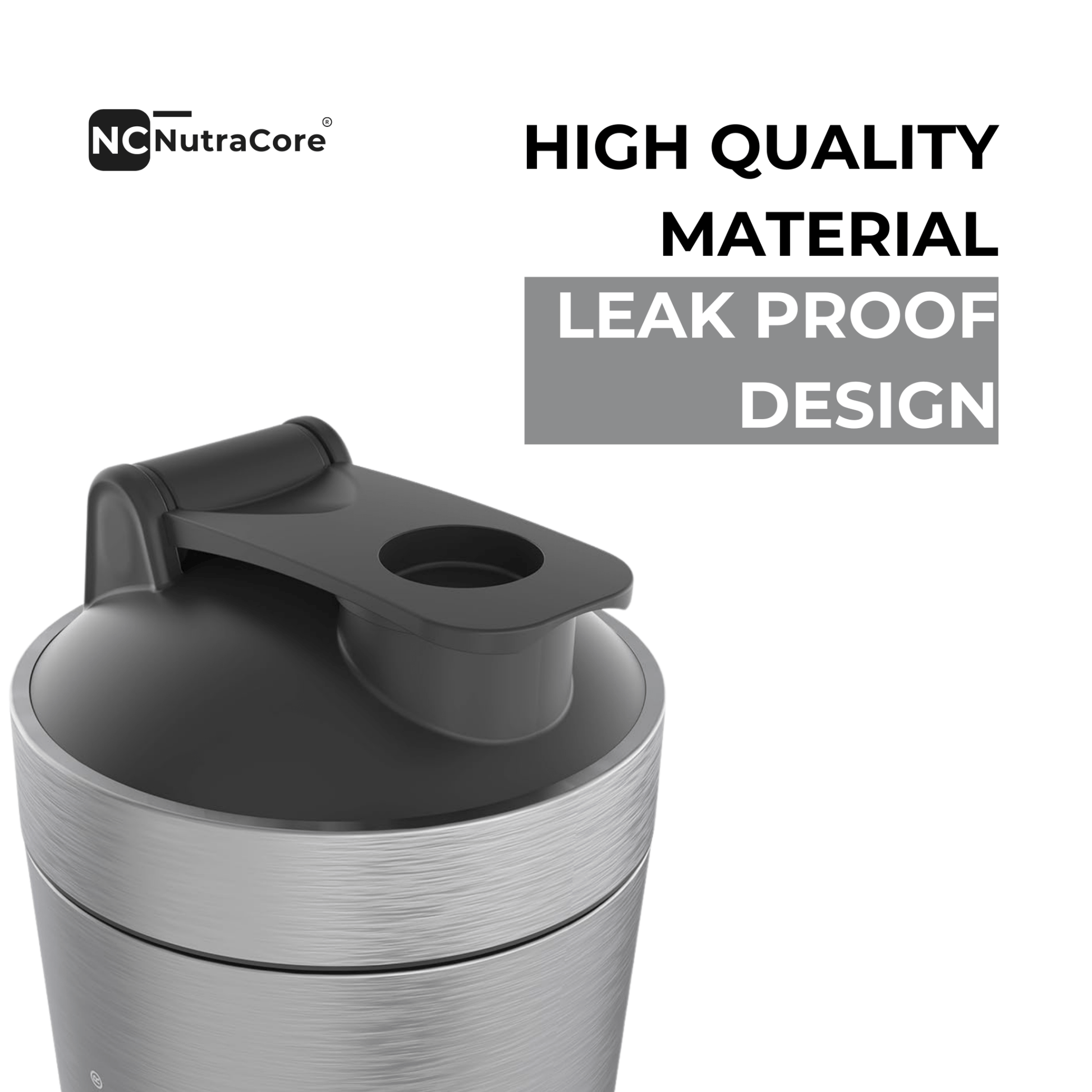 NutraCore Stainless Steel Shaker 750 ml - NutraCore