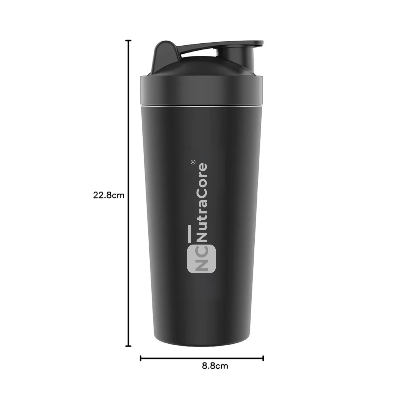 NutraCore Stainless Steel Shaker 750 ml - NutraCore