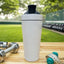 NutraCore Stainless Steel Shaker – 750 ml - White - NutraCore