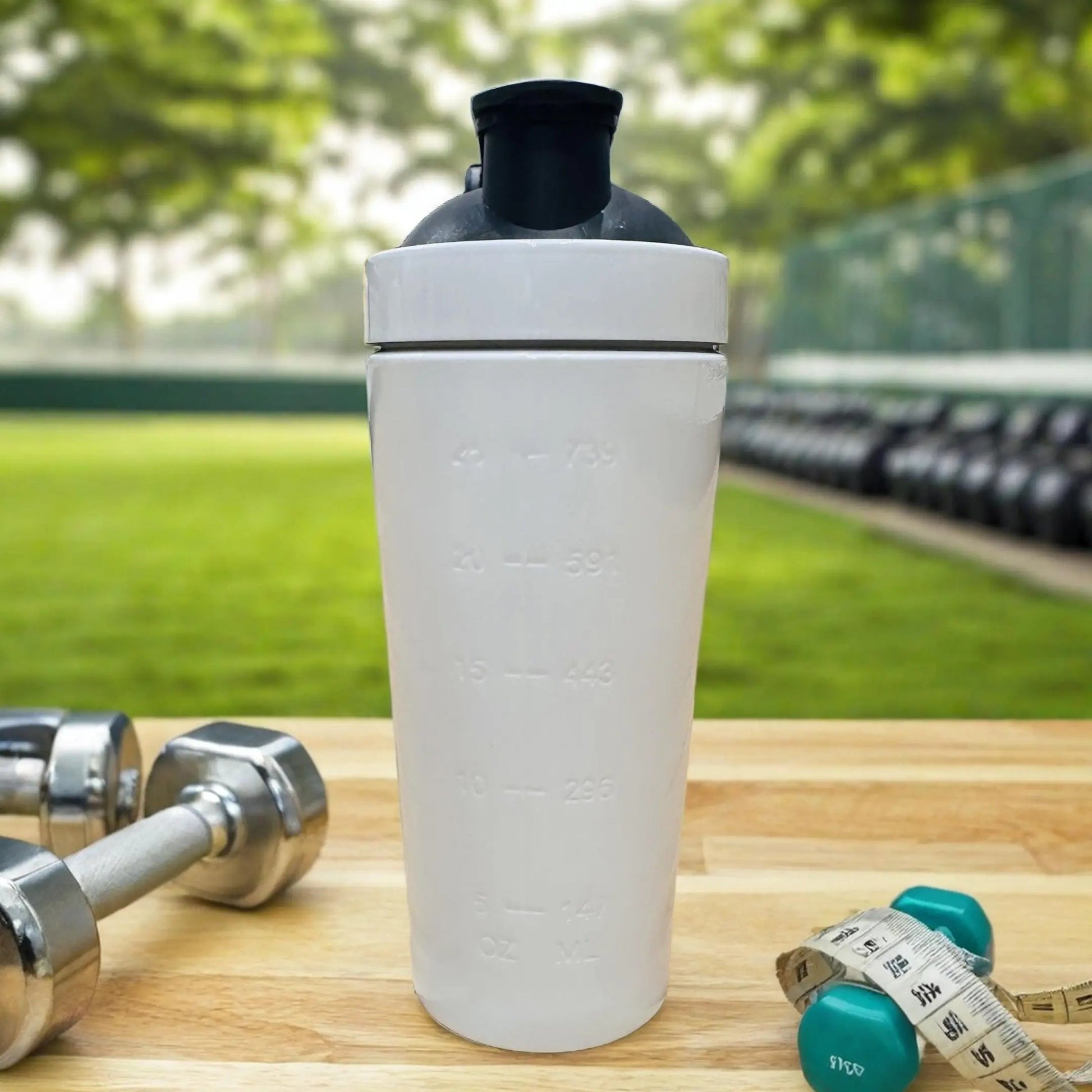 NutraCore Stainless Steel Shaker – 750 ml - White - NutraCore