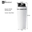 NutraCore Stainless Steel Shaker – 750 ml - White - NutraCore