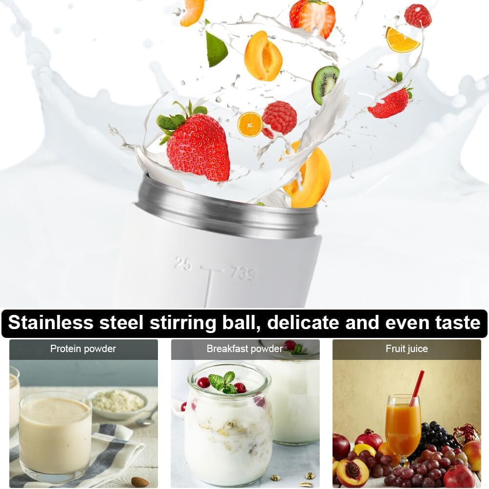 NutraCore Stainless Steel Shaker – 750 ml - White - NutraCore