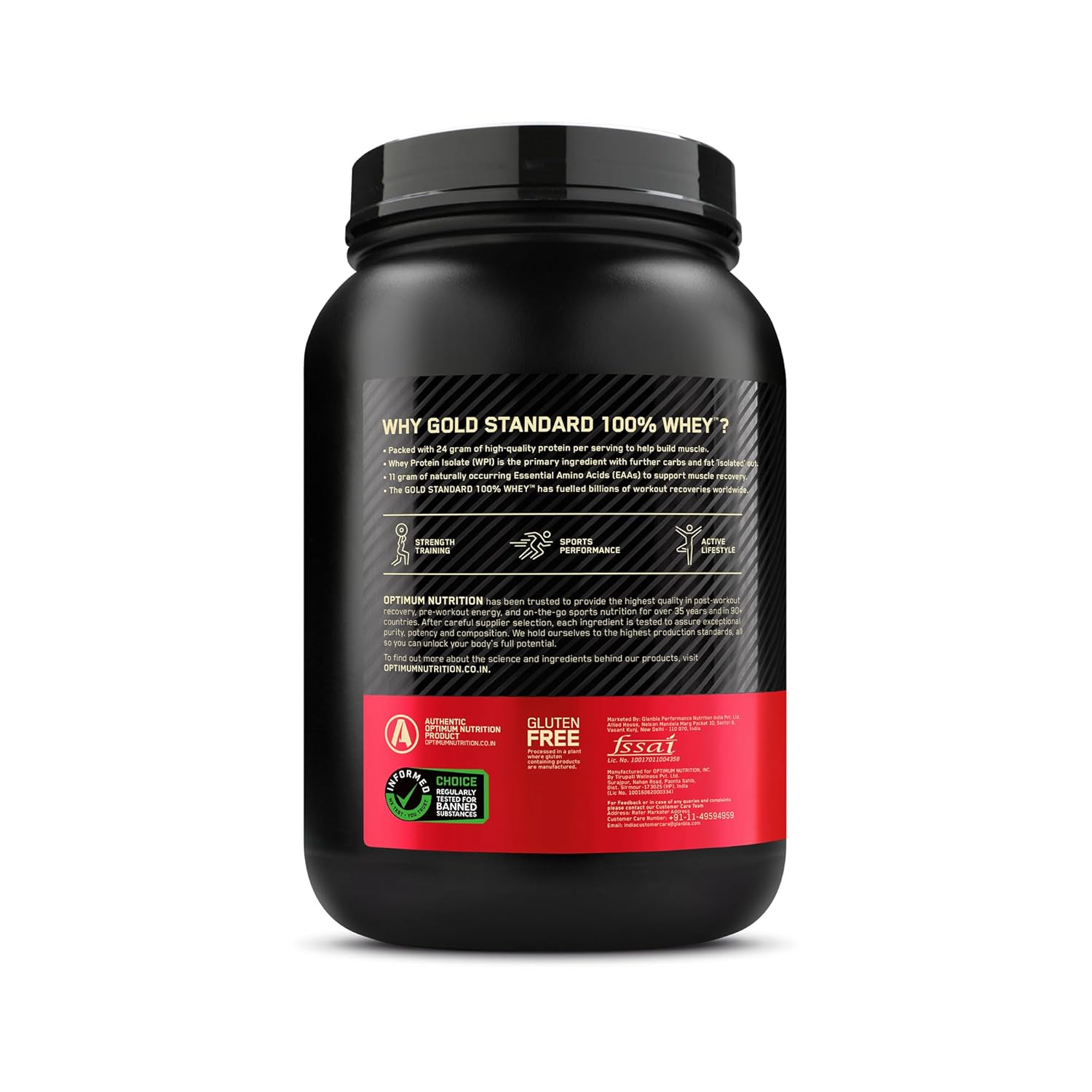 ON Gold Standard 100% Whey Protein, 2Lbs, Alphonso Mango - Optimum Nutrition