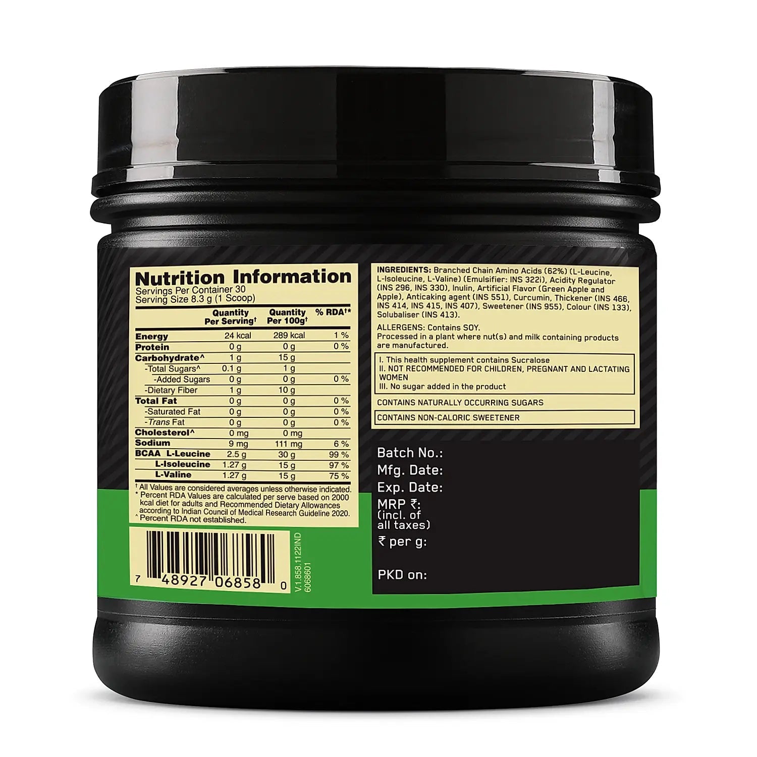 Optimum Nutrition (ON) BCAA 5000 Powder - Optimum Nutrition