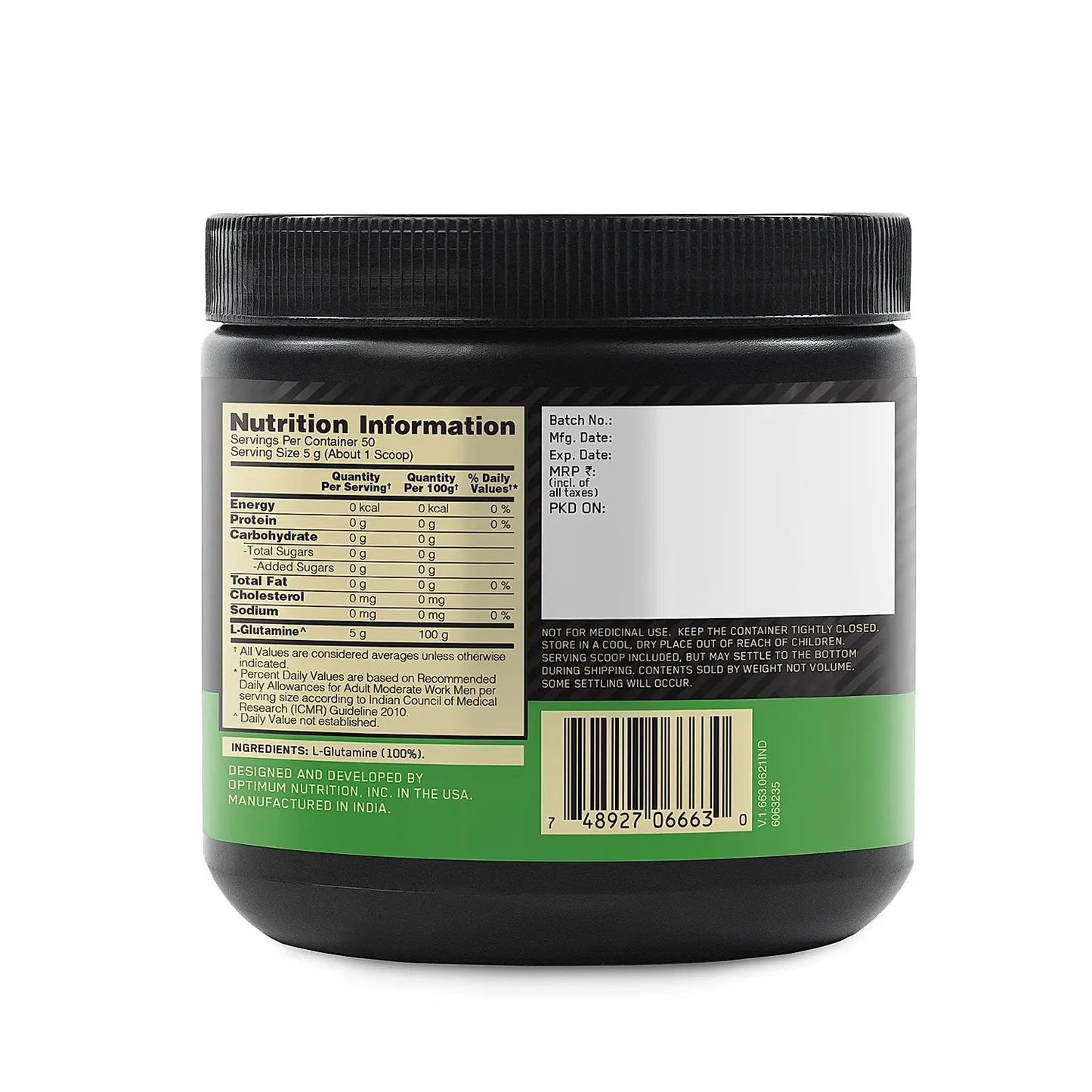 Optimum Nutrition (ON) Glutamine Powder - Optimum Nutrition