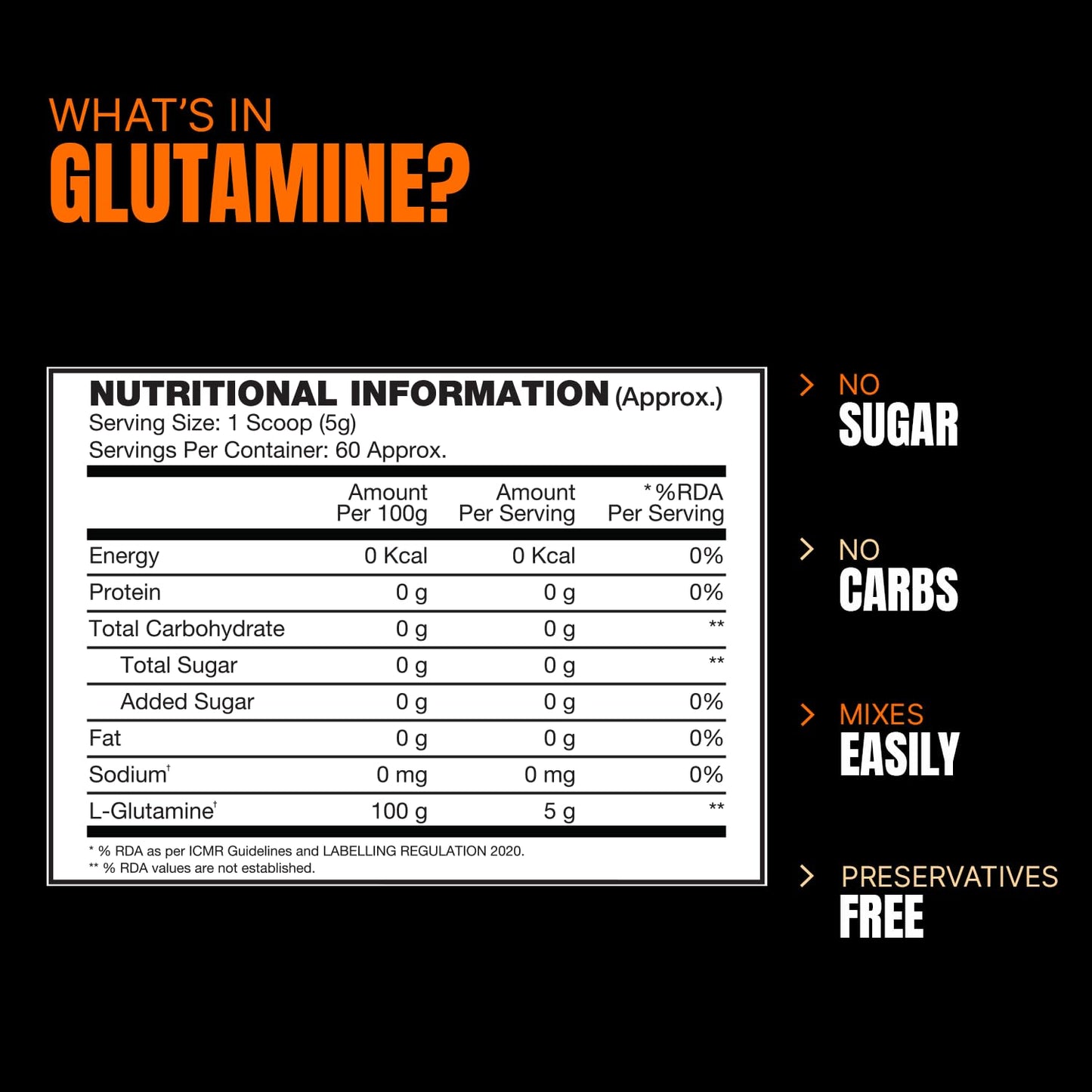 ProSupps Glutamine 300 Amino Acid, 300G - ProSupps