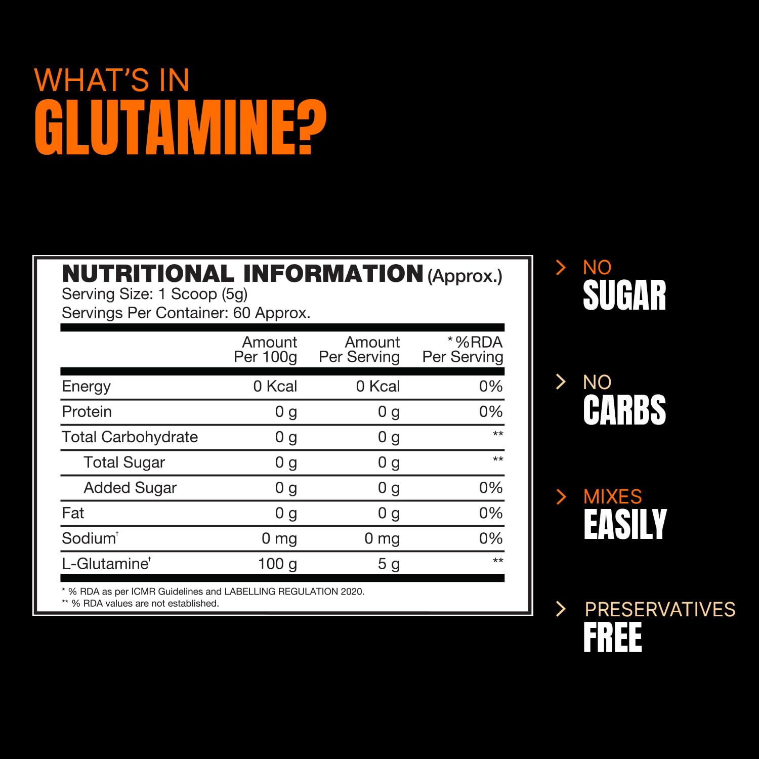 ProSupps Glutamine 300 Amino Acid, 300G - ProSupps