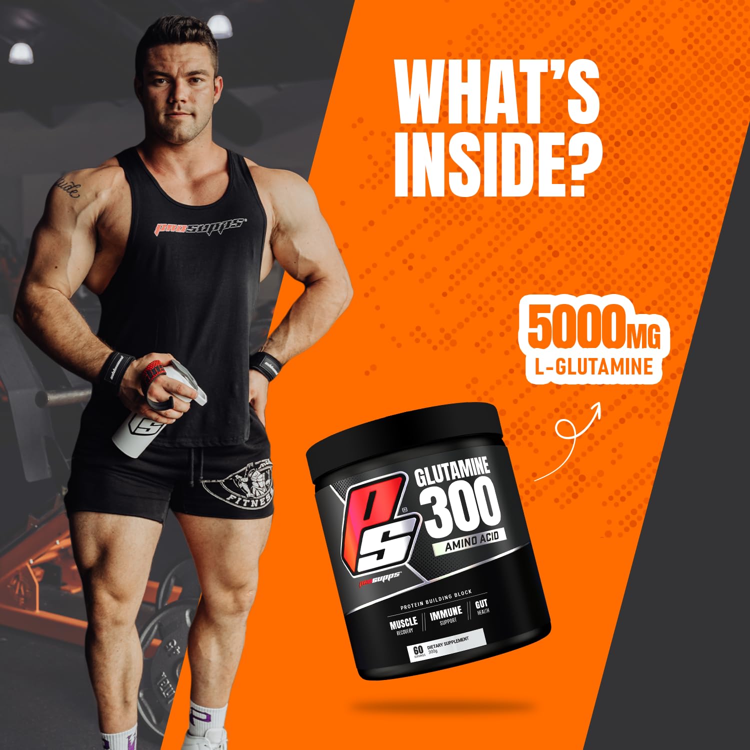 ProSupps Glutamine 300 Amino Acid, 300G - ProSupps