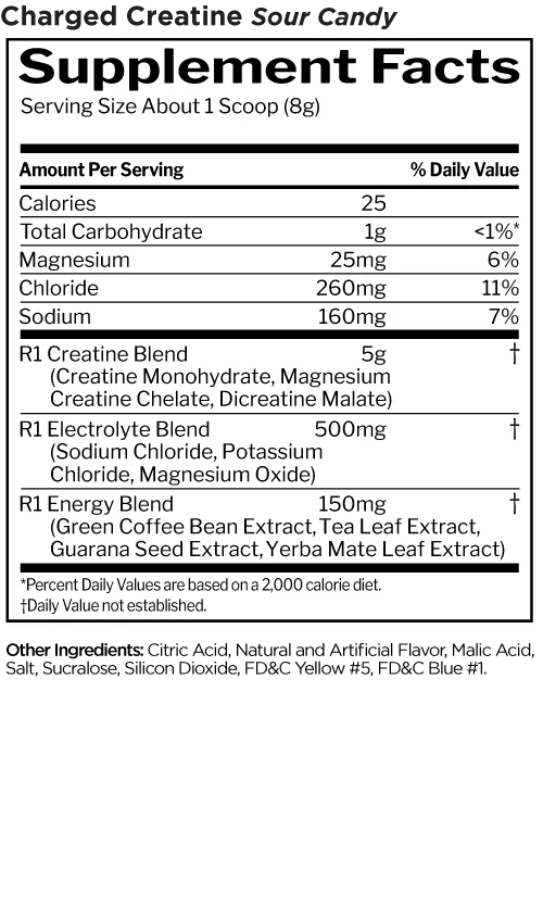 Rule One Charged Creatine Pre Workout, 30 Servings - Rule One