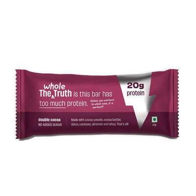 The Whole Truth - High Protein Double Cocoa 20g Protein Bar - The Whole Truth