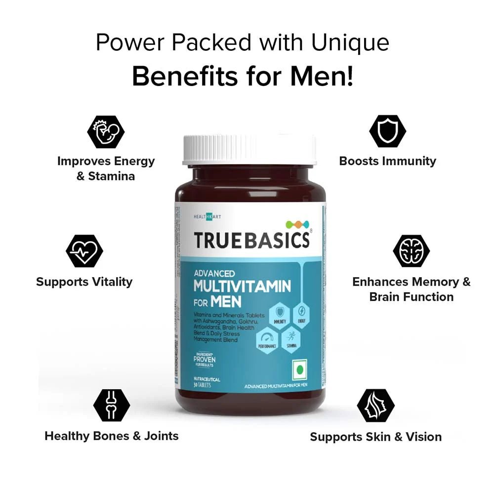 TrueBasics Multivit Men for Stamina & Energy - Truebasics