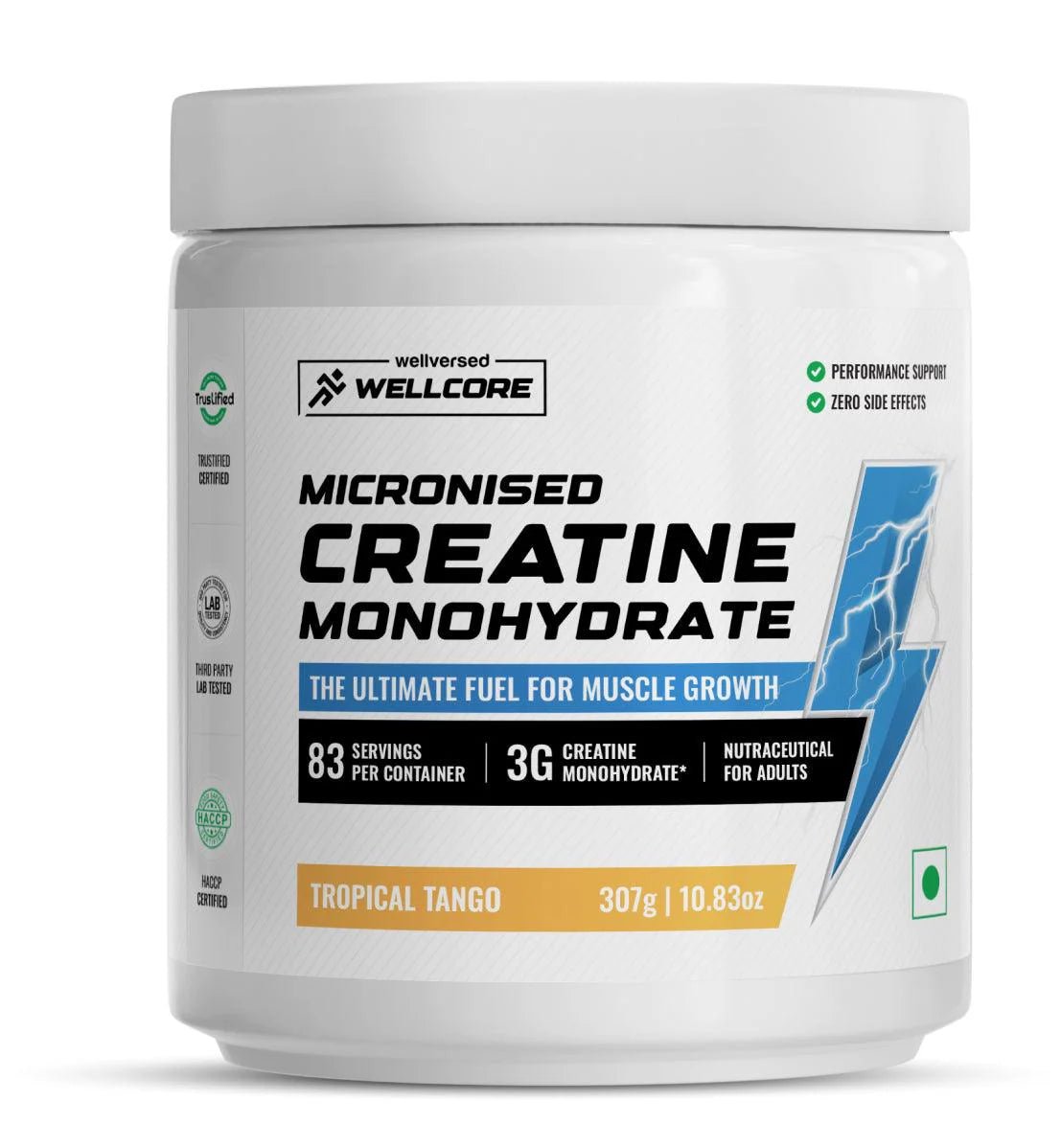 Wellcore Pure Micronized Creatine Monohydrate, Flavoured - wellcore