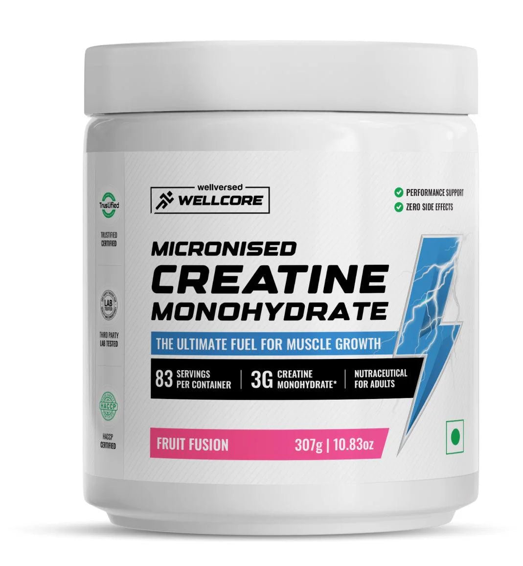 Wellcore Pure Micronized Creatine Monohydrate, Flavoured - wellcore