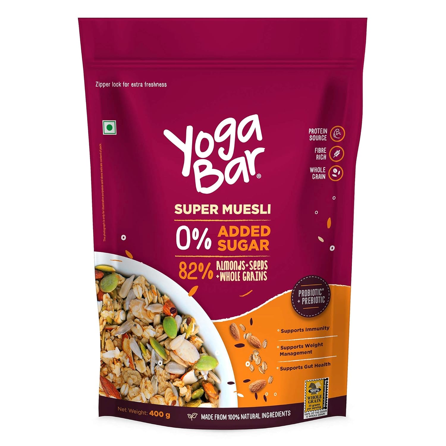 Yogabar Muesli (No Added Sugar) - YogaBar